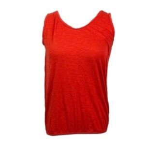 Ann Taylor Loft sleeveless red coral blouse tank